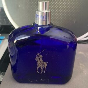 Full bottle, Ralph Lauren polo blue toilette never sprayed 4.2 ounce no top cap